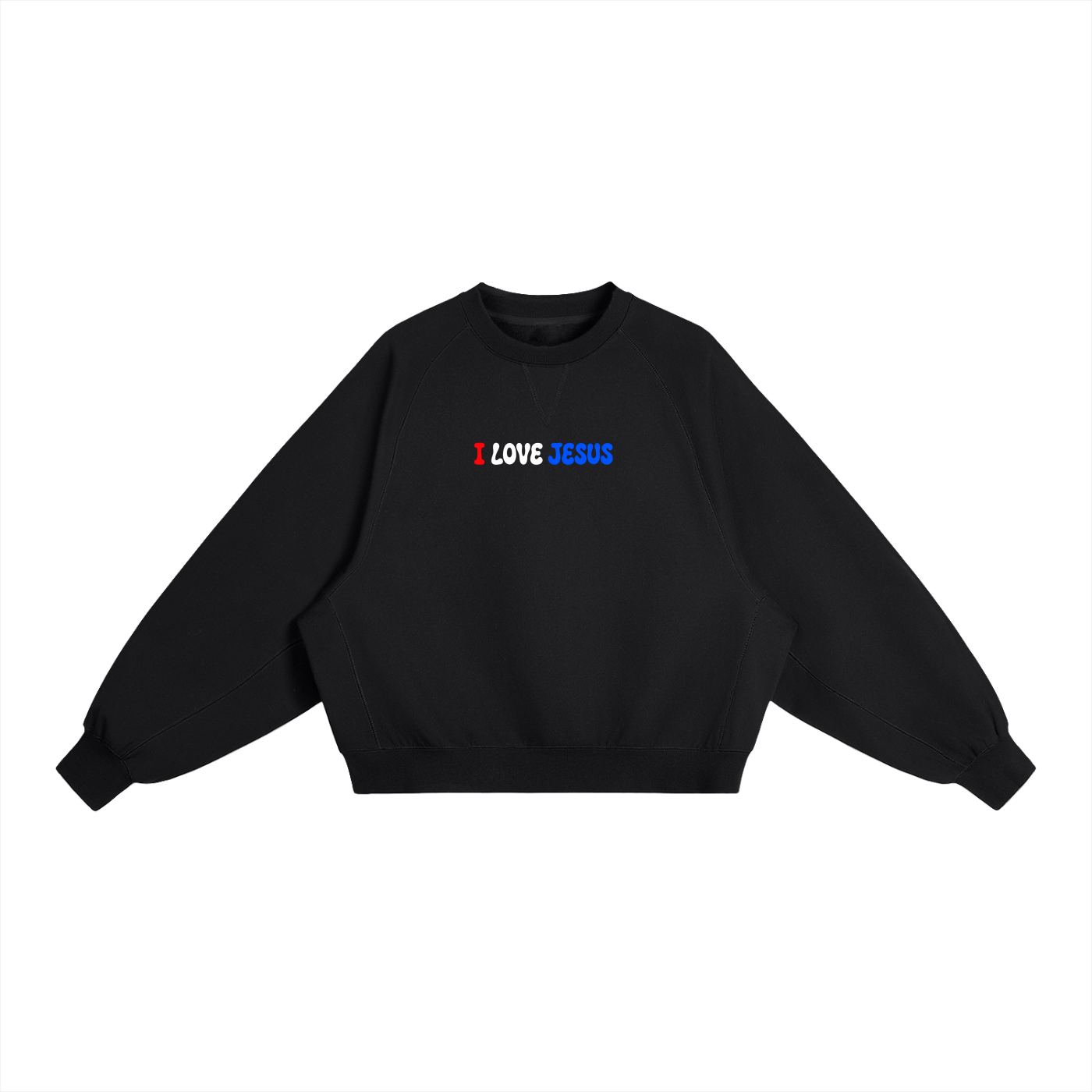USA I Love Jesus Crewneck