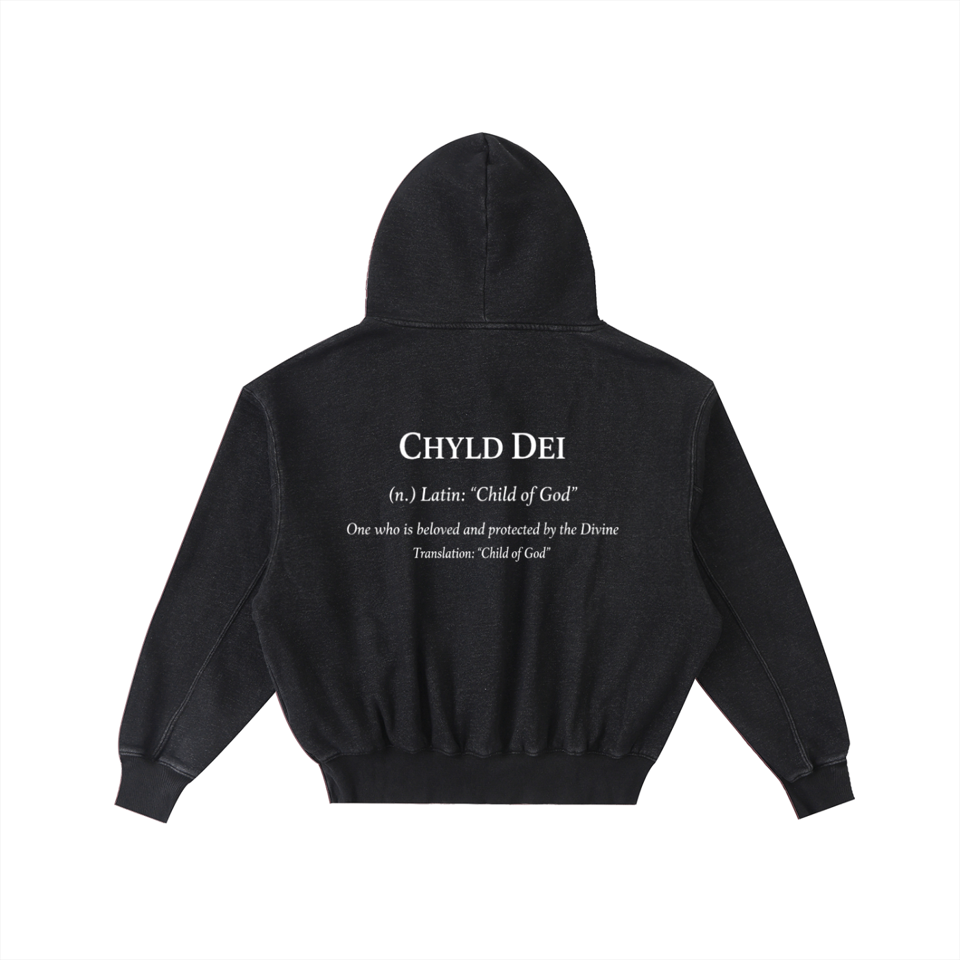 CHYLD DEI Definition Washed Fleece Hoodie
