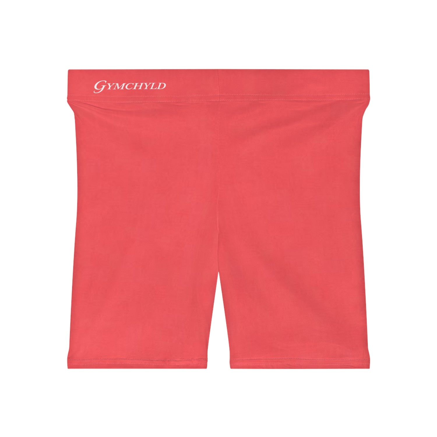 Women's Biker Shorts (Coral Red)