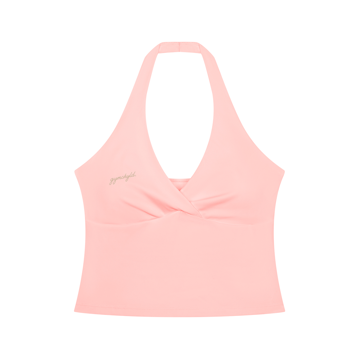 gymchyld. Ruched Halter Yoga Tank Top