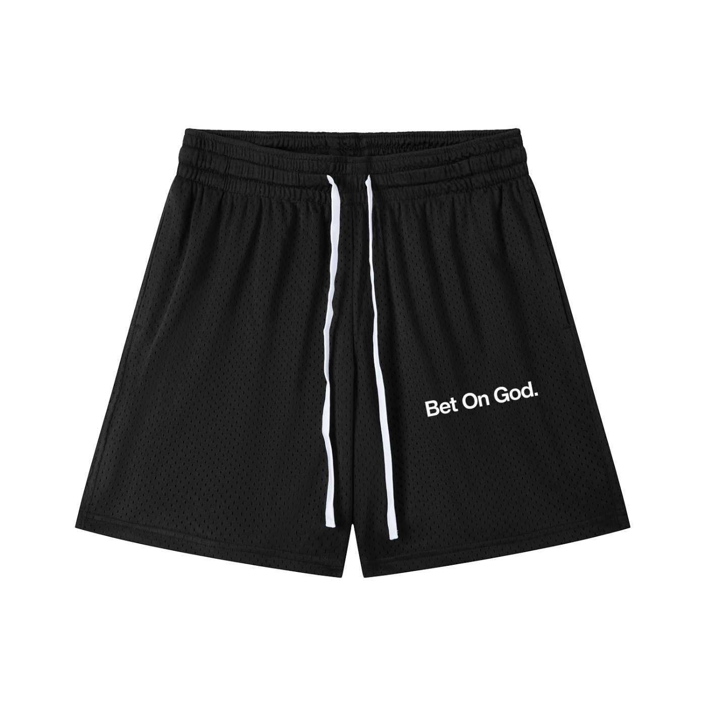 Bet On God Mesh Drawstring Shorts