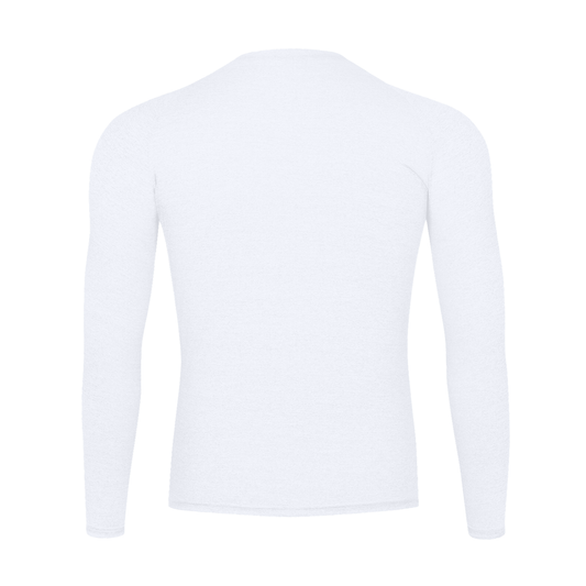 Royal White Compression Long Sleeve Shirt