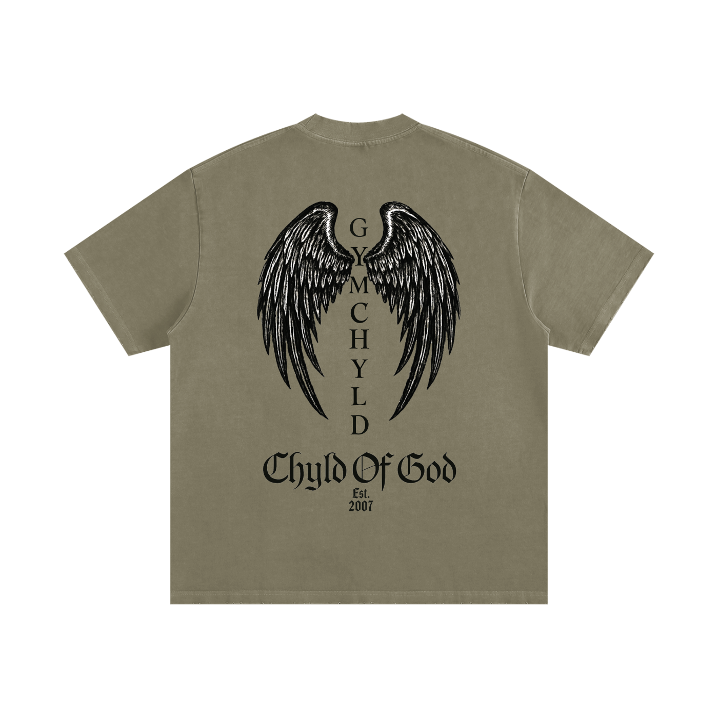 GymChyld "Chyld Of God" Angel Wing T-Shirt