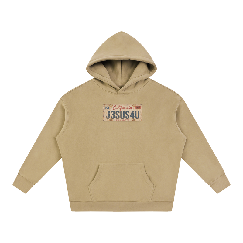 Jesus License Plate Hoodie