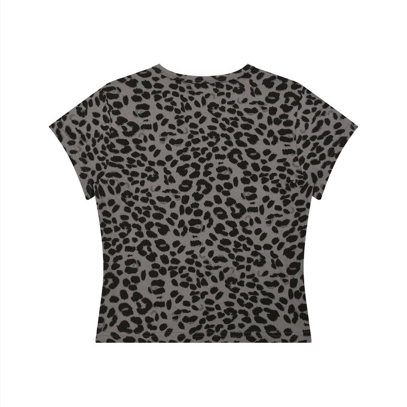 gymchyld. Leopard Cropped T-Shirt
