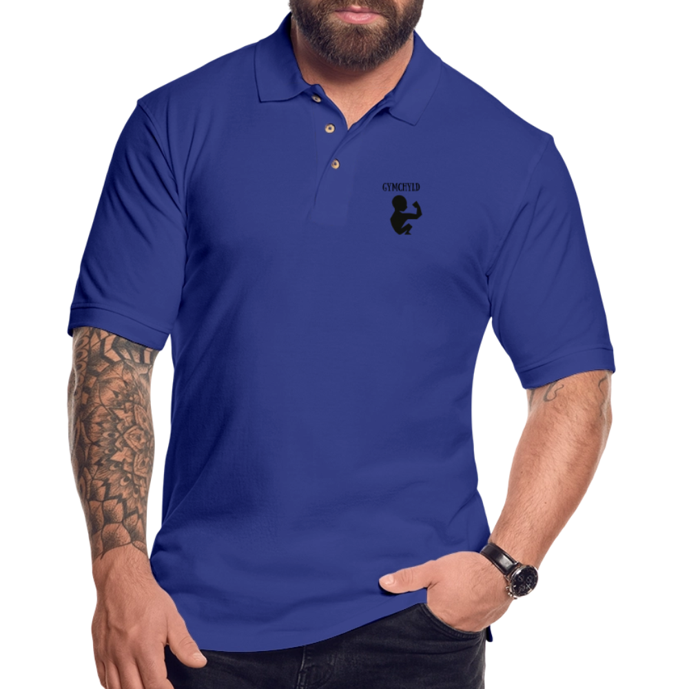 GymChyld Classic Polo Tee - royal blue