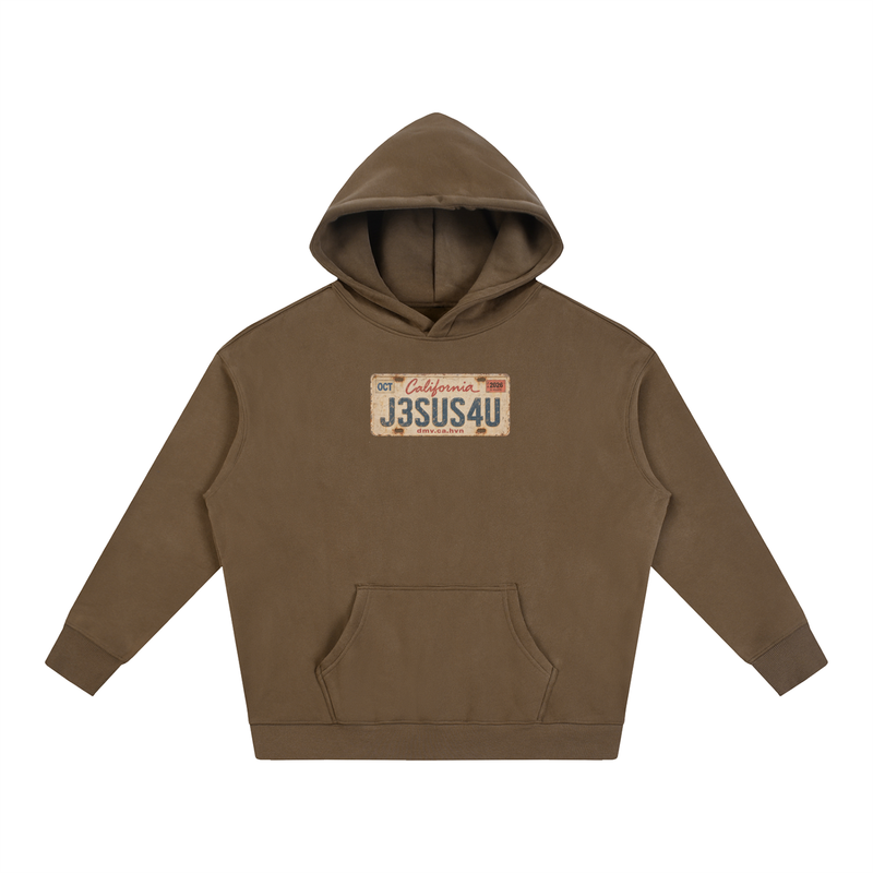 Jesus License Plate Hoodie