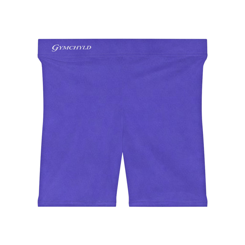 Women's Biker Shorts (Electric Purple)