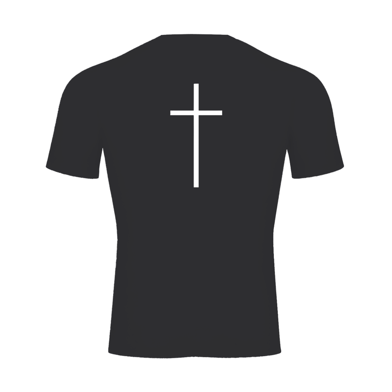 God>Me Short Sleeve Black Compression Shirt