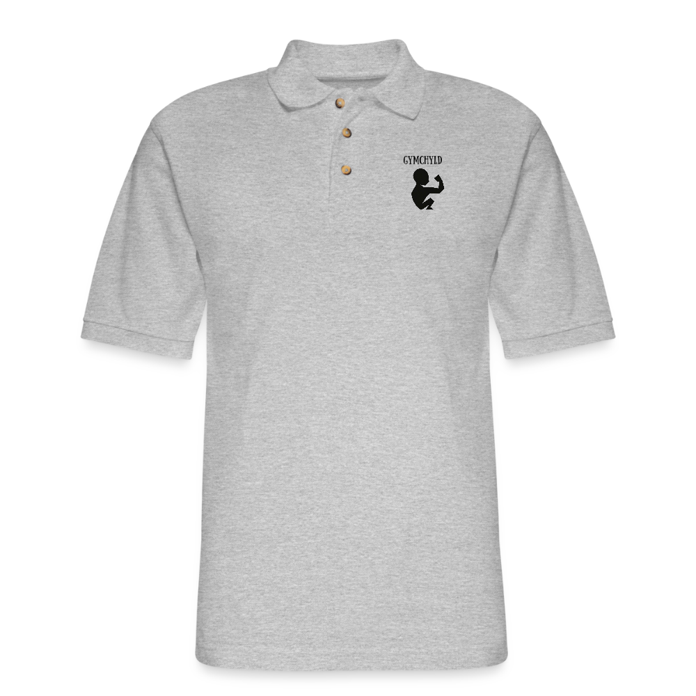 GymChyld Classic Polo Tee - heather gray