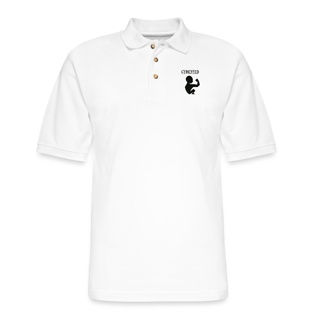 GymChyld Classic Polo Tee - white