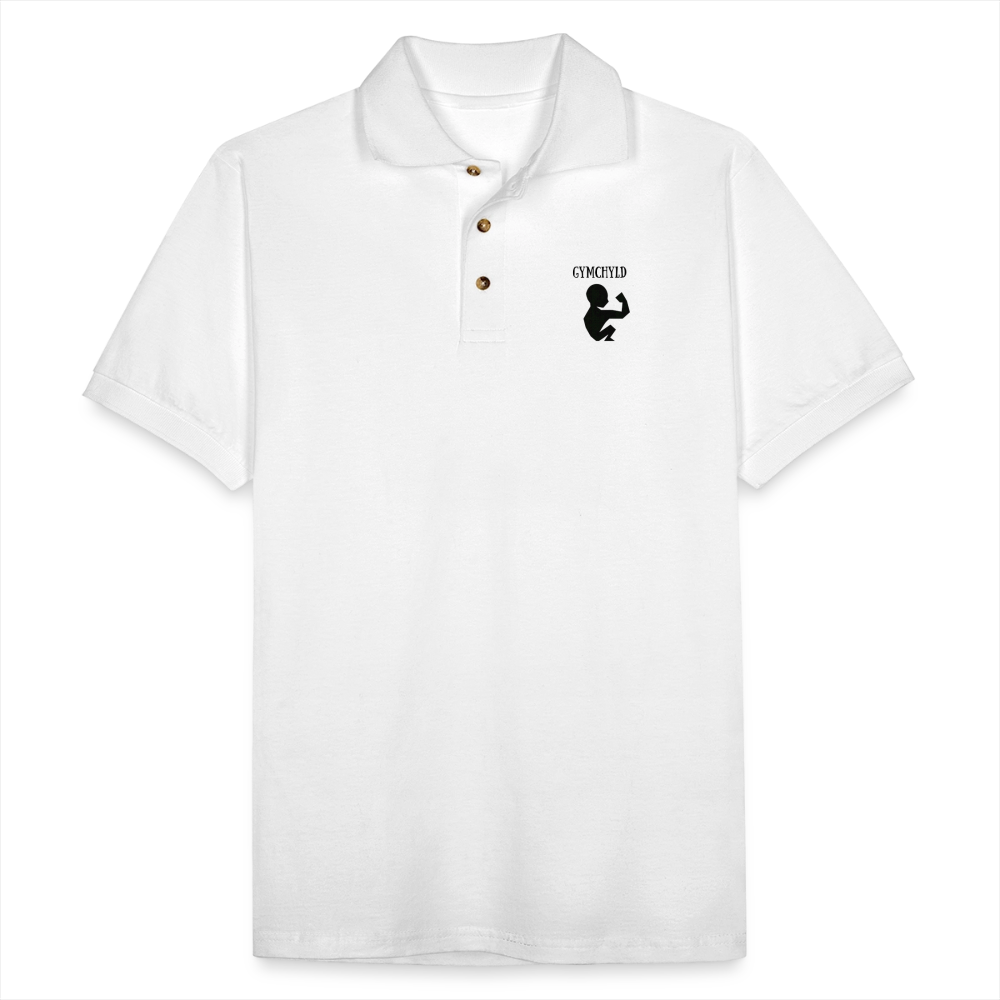 GymChyld Classic Polo Tee - white