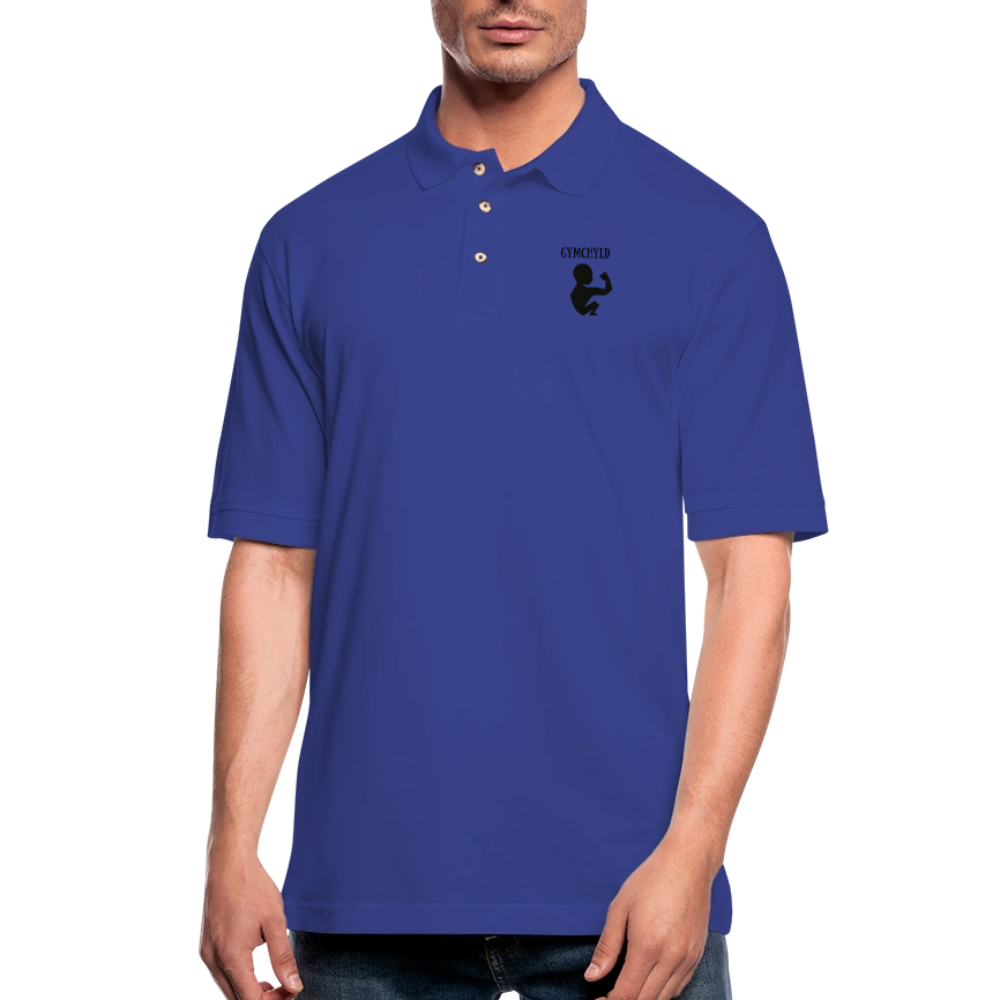 GymChyld Classic Polo Tee - royal blue