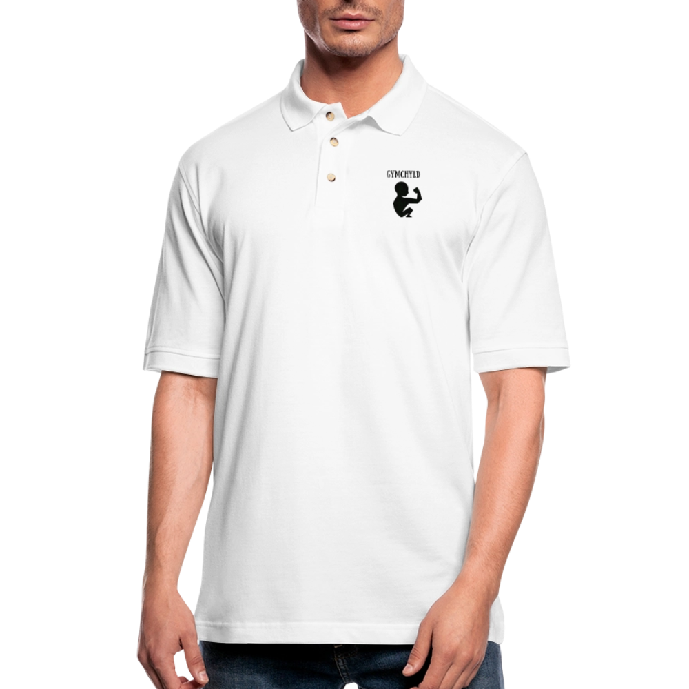 GymChyld Classic Polo Tee - white
