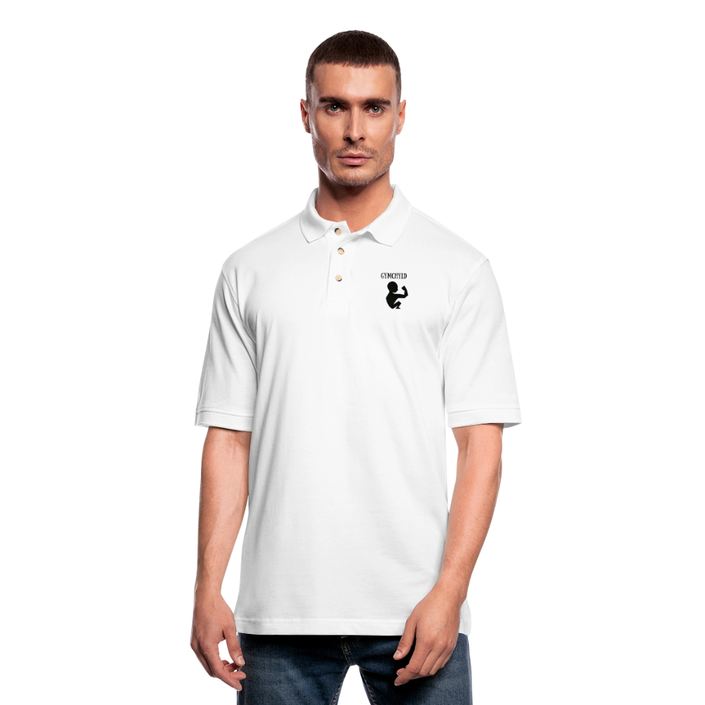 GymChyld Classic Polo Tee - white