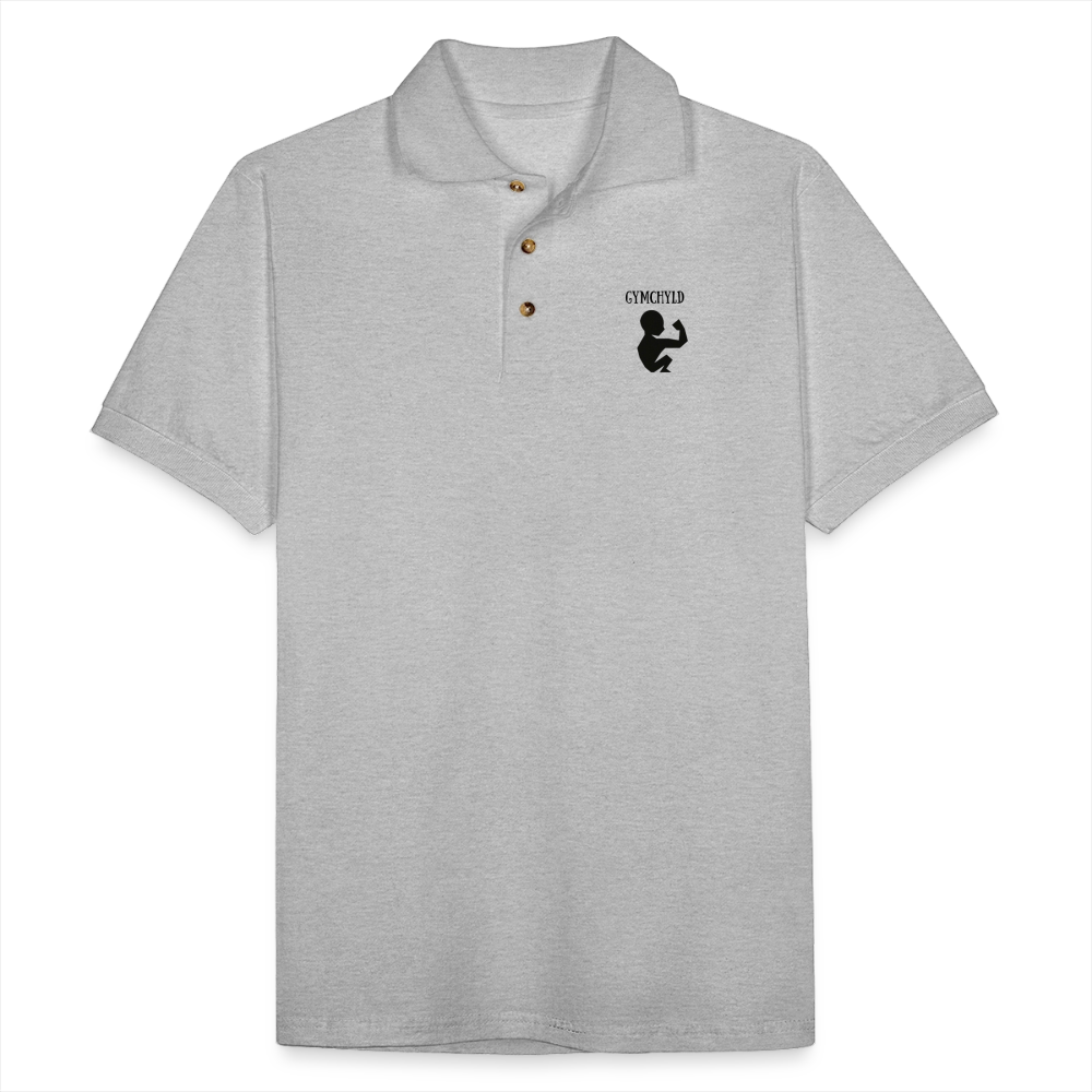 GymChyld Classic Polo Tee - heather gray