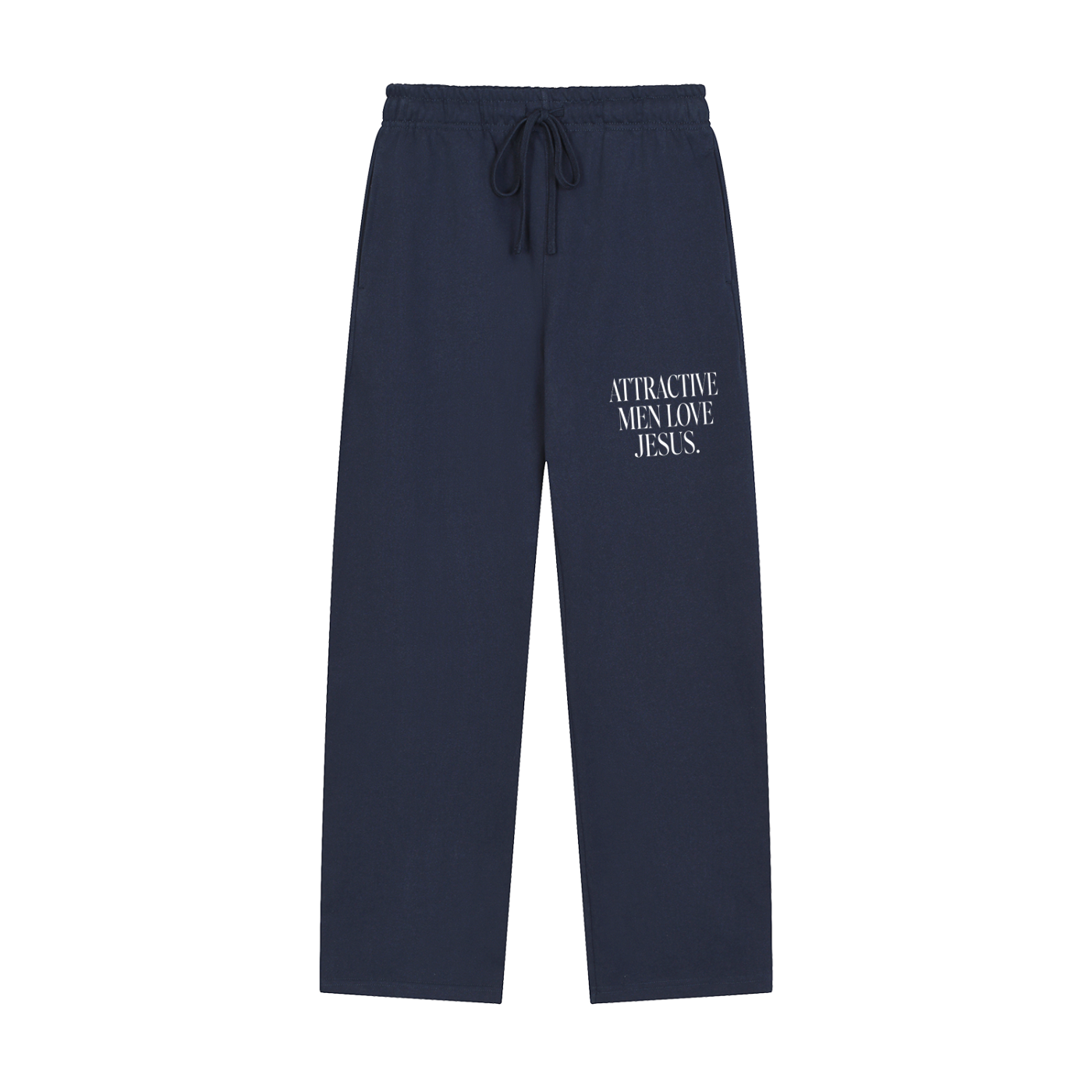 Attractive Men Love Jesus Solid Sweatpants