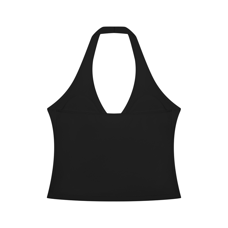 gymchyld. Ruched Halter Yoga Tank Top