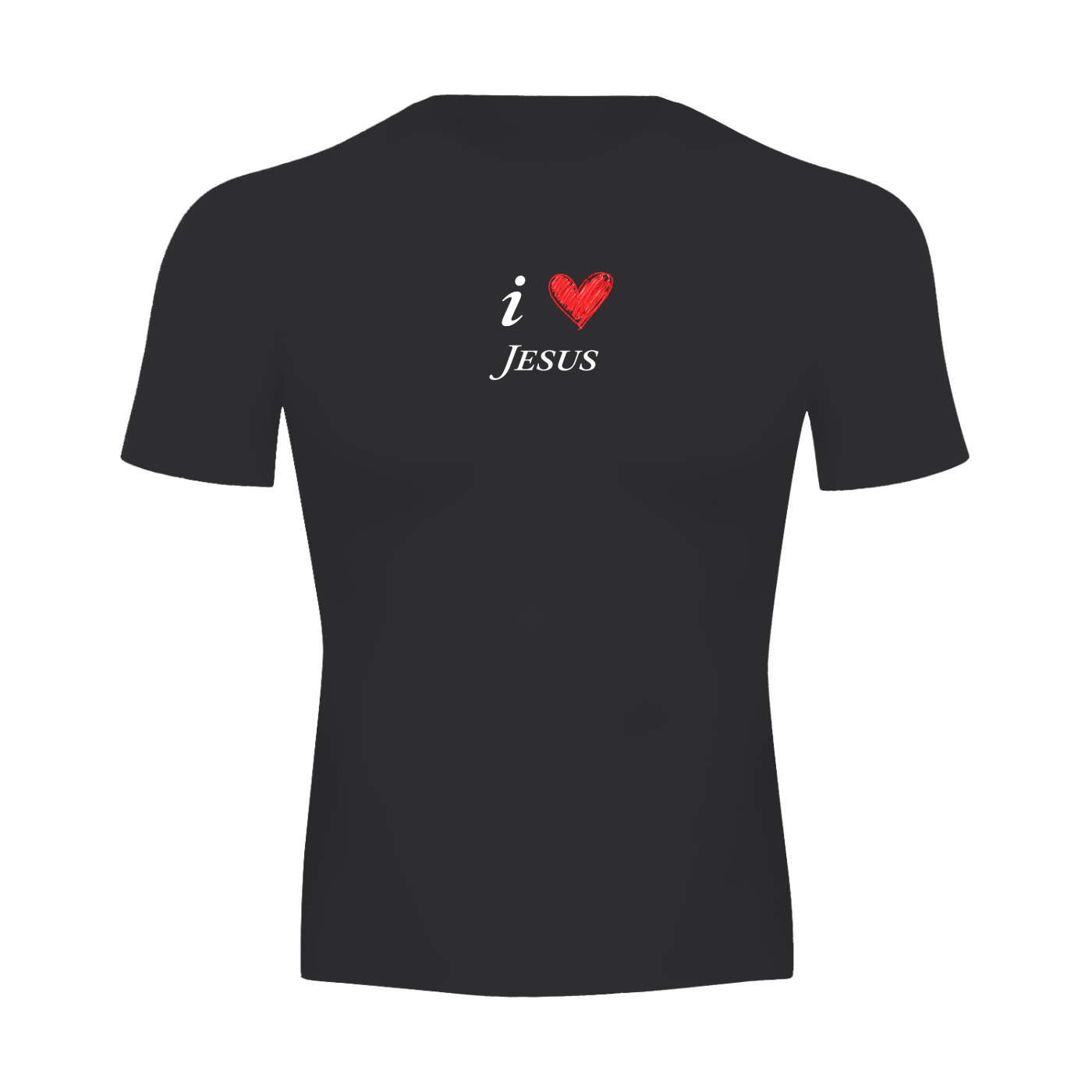 I Love Jesus Black Compression Shirt