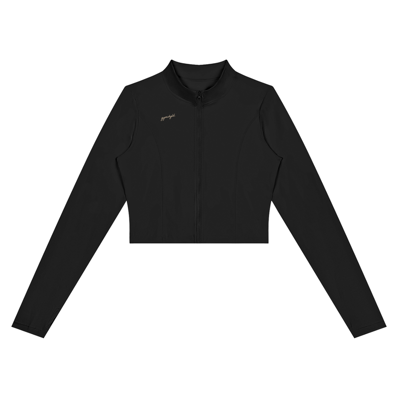 gymchyld. Crop Yoga Sports Jacket