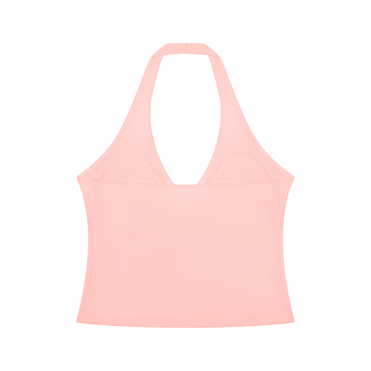 gymchyld. Ruched Halter Yoga Tank Top