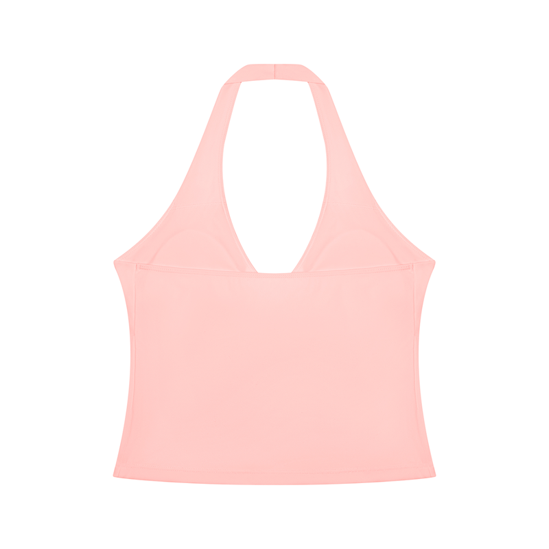 gymchyld. Ruched Halter Yoga Tank Top