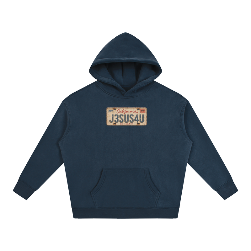 Jesus License Plate Hoodie