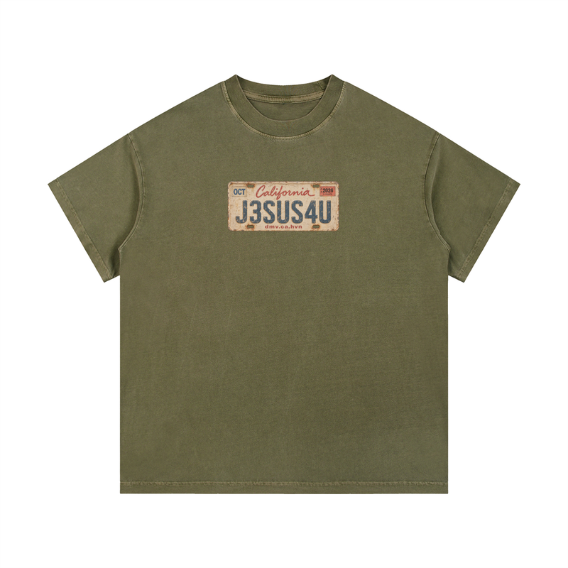 Jesus License Plate T-Shirt