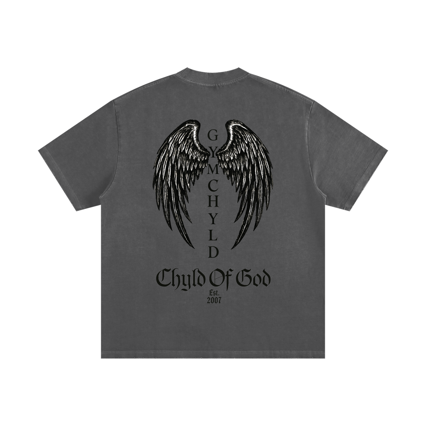 GymChyld "Chyld Of God" Angel Wing T-Shirt