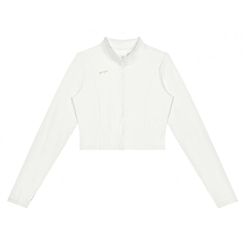gymchyld. Crop Yoga Sports Jacket