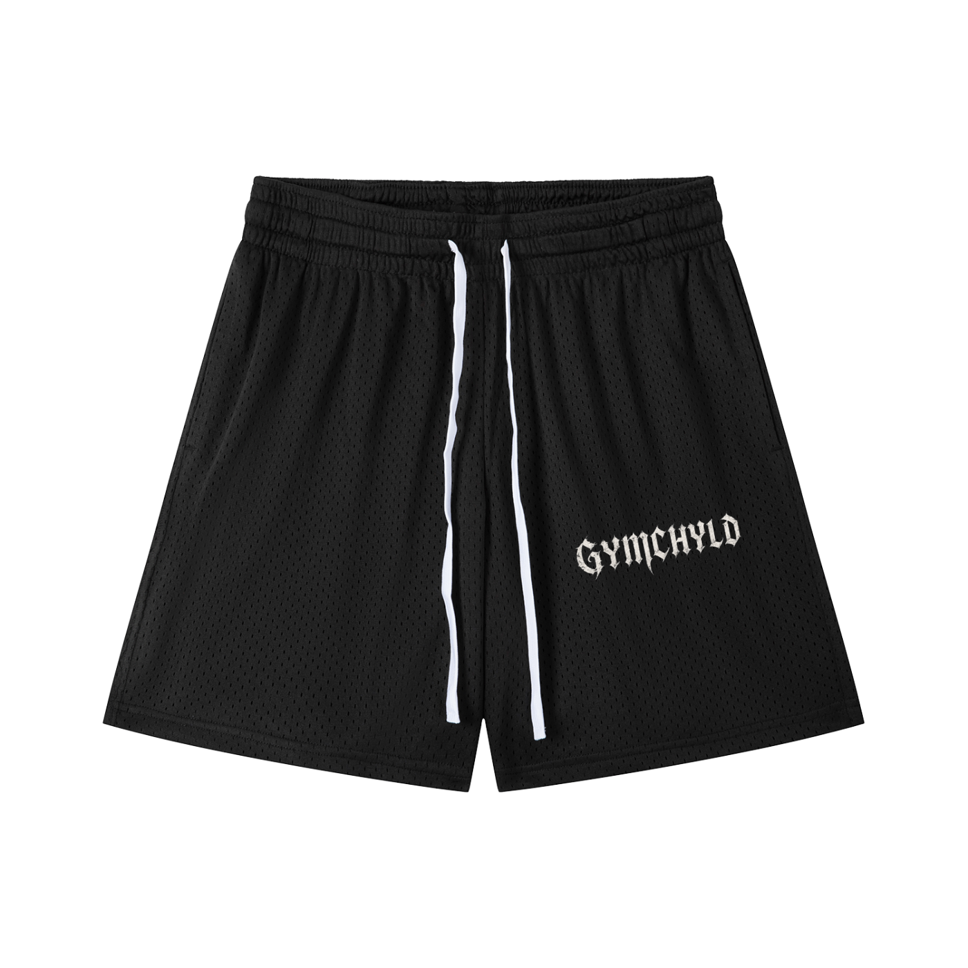 GYMCHYLD Mesh Drawstring Shorts