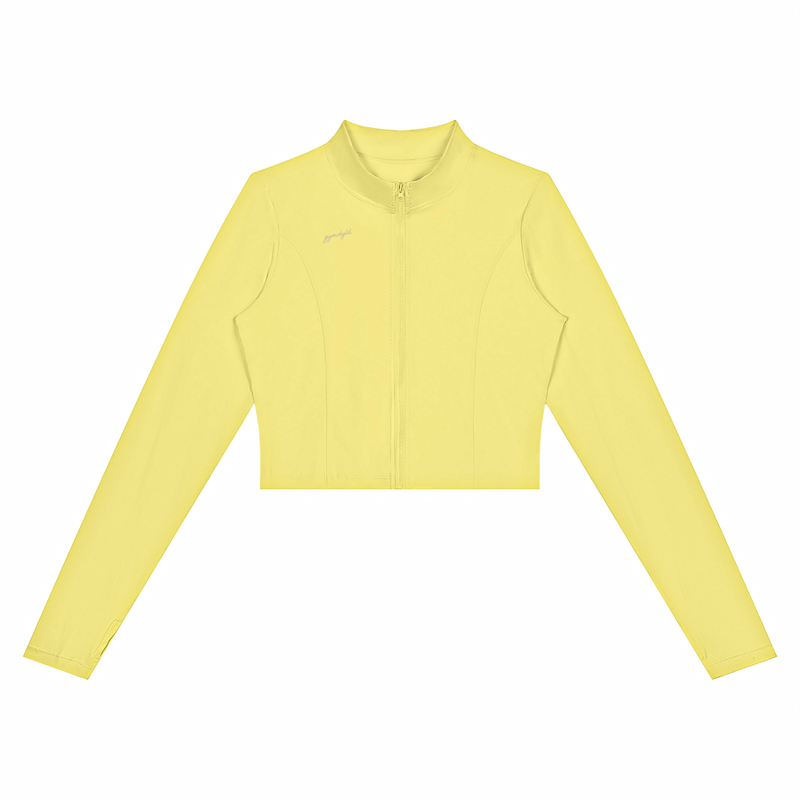 gymchyld. Crop Yoga Sports Jacket
