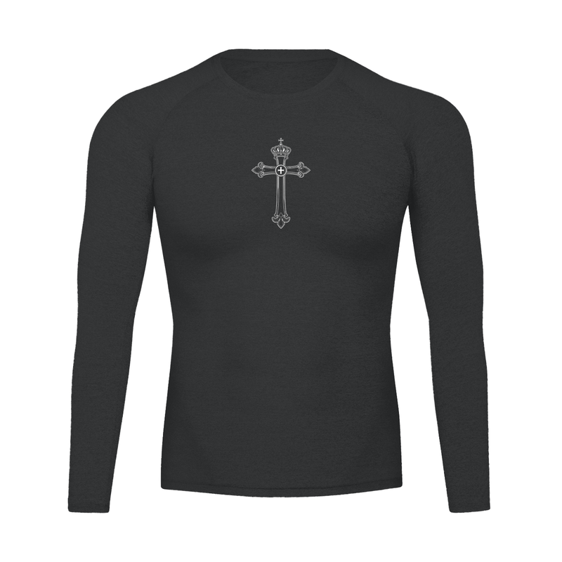 Royal Black Compression Long Sleeve Shirt