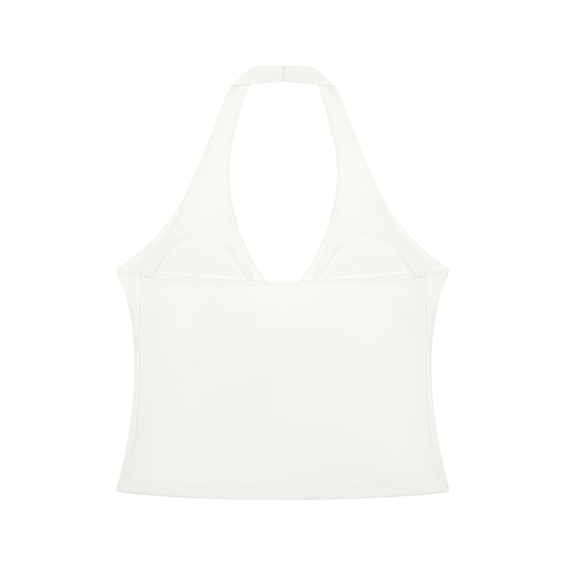 gymchyld. Ruched Halter Yoga Tank Top