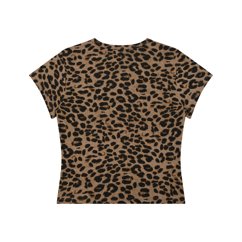 gymchyld. Leopard Cropped T-Shirt
