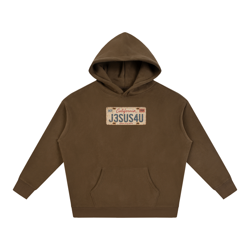 Jesus License Plate Hoodie