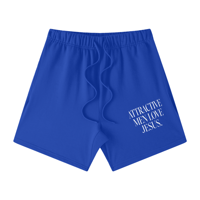 Attractive Men Love Jesus Cotton Shorts