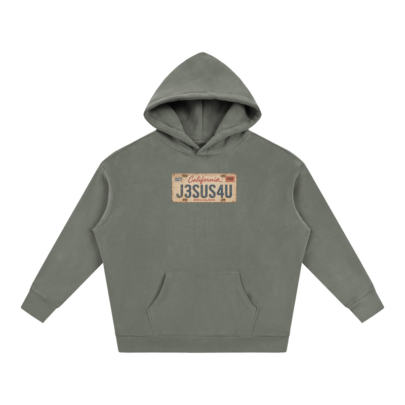 Jesus License Plate Hoodie