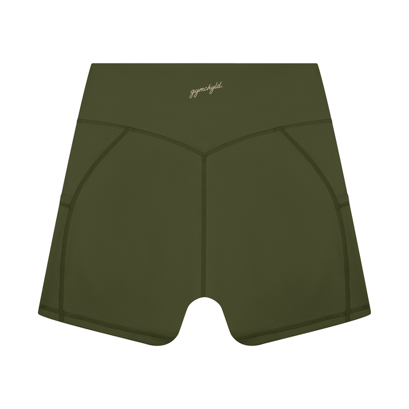 gymchyld. High Rise Pocket Shorts