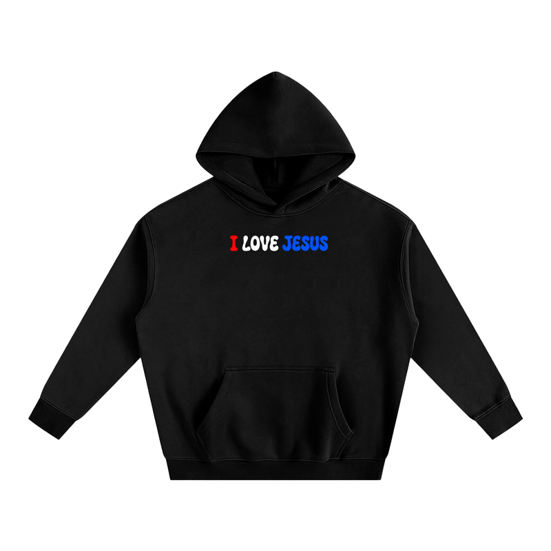 USA I Love Jesus Oversize Hoodie