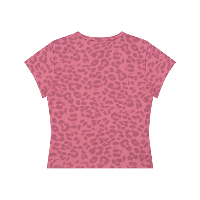 gymchyld. Leopard Cropped T-Shirt