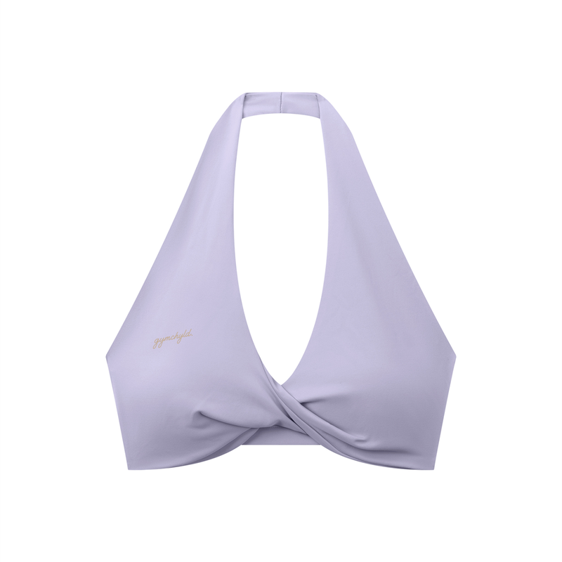 gymchyld. Pleated Halter Sports Bra