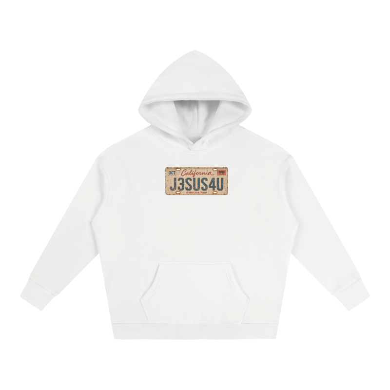 Jesus License Plate Hoodie