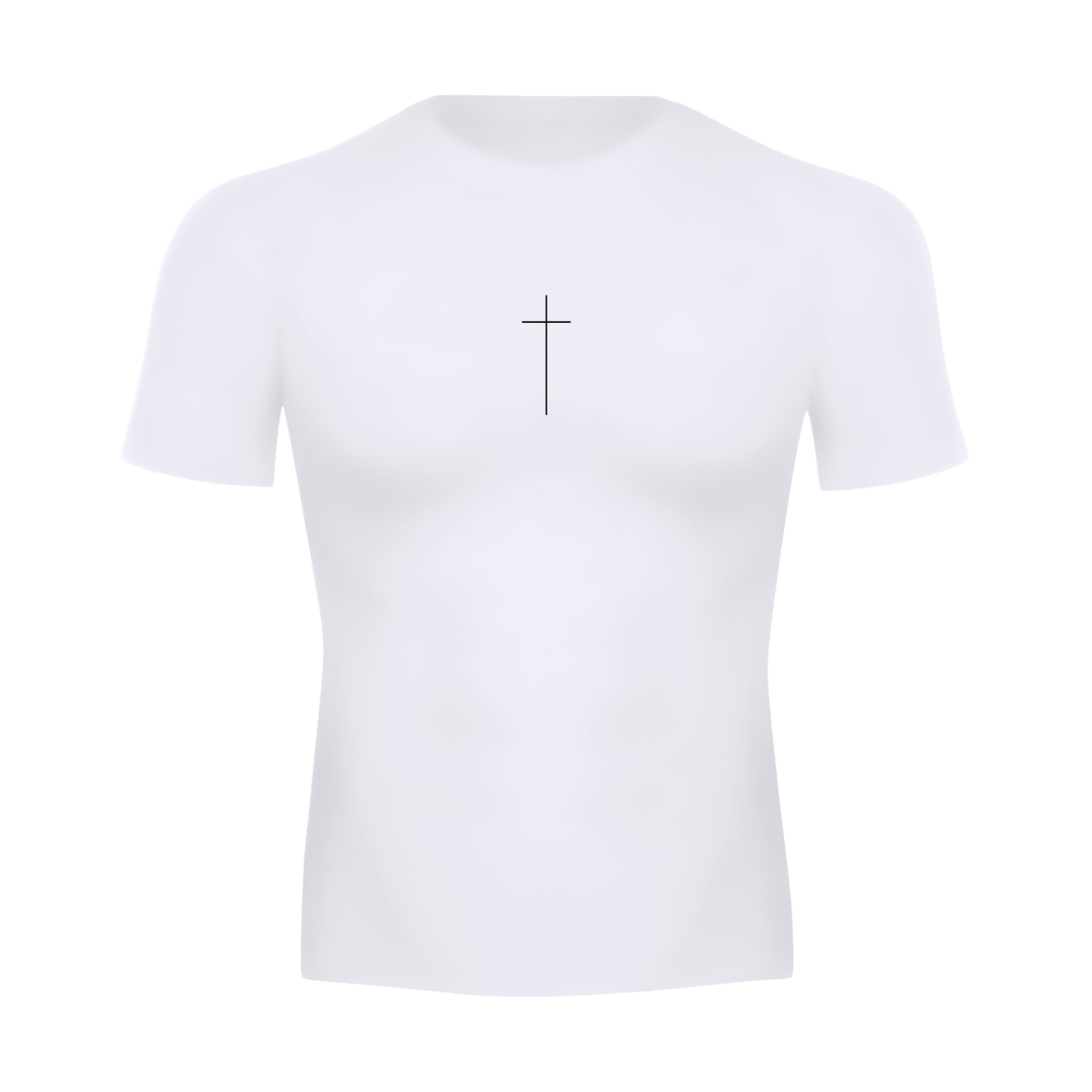Simple Faith Short Sleeve White /Gray Compression Shirt