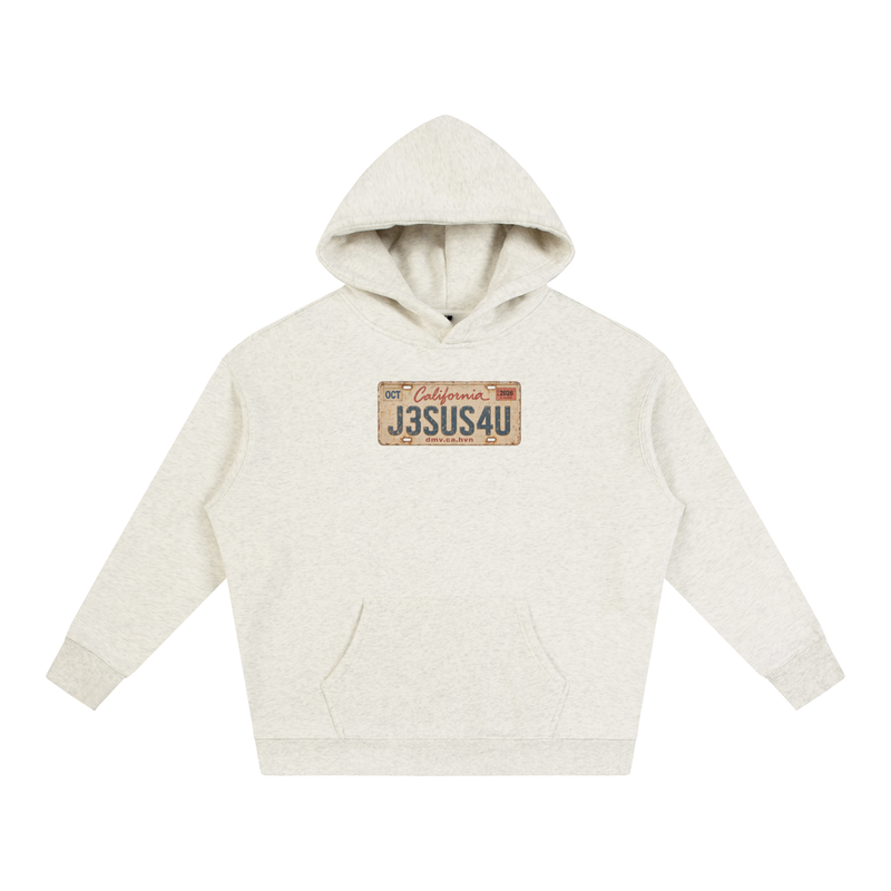 Jesus License Plate Hoodie