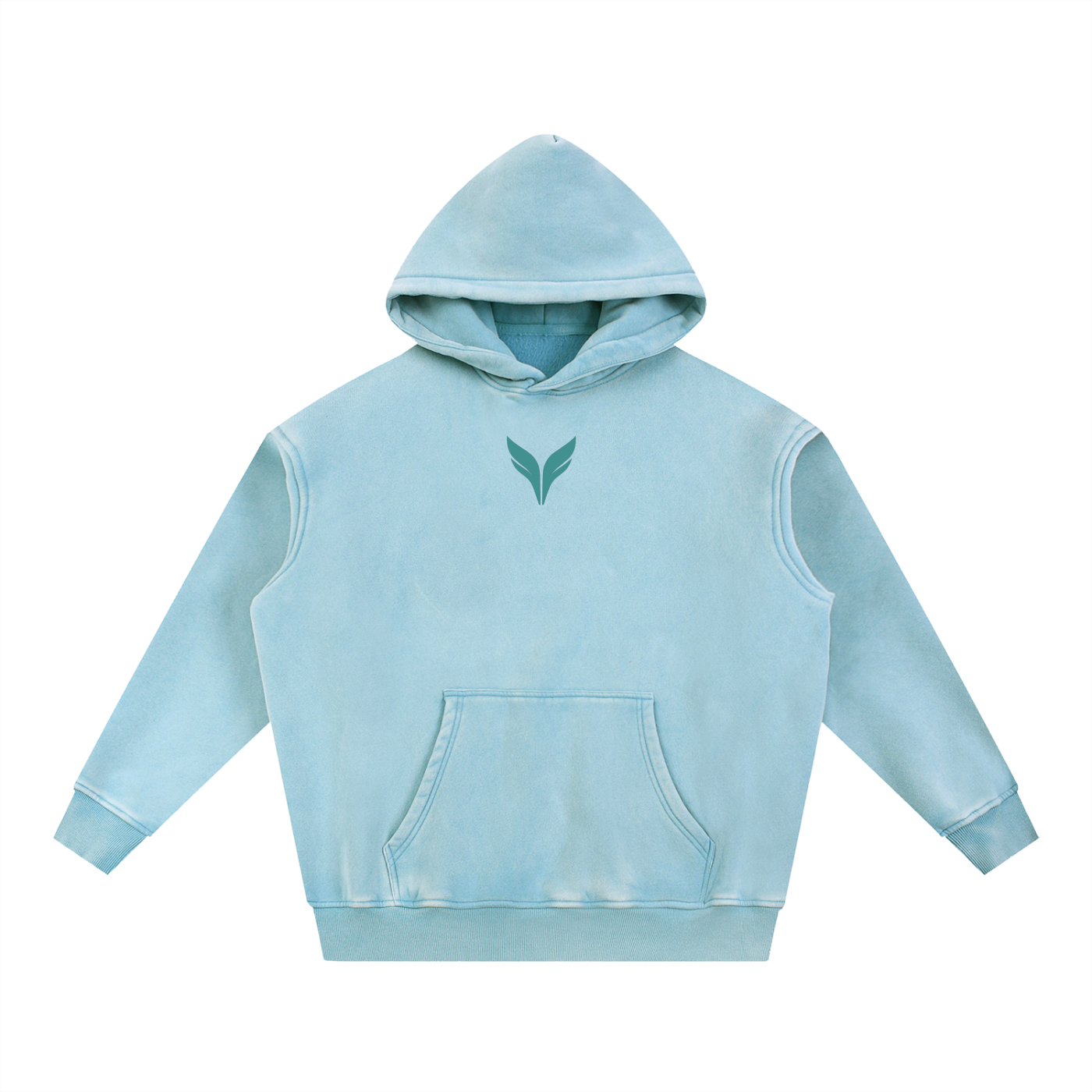 Human Growth Snow Wash Fleece Oversize Hoodie