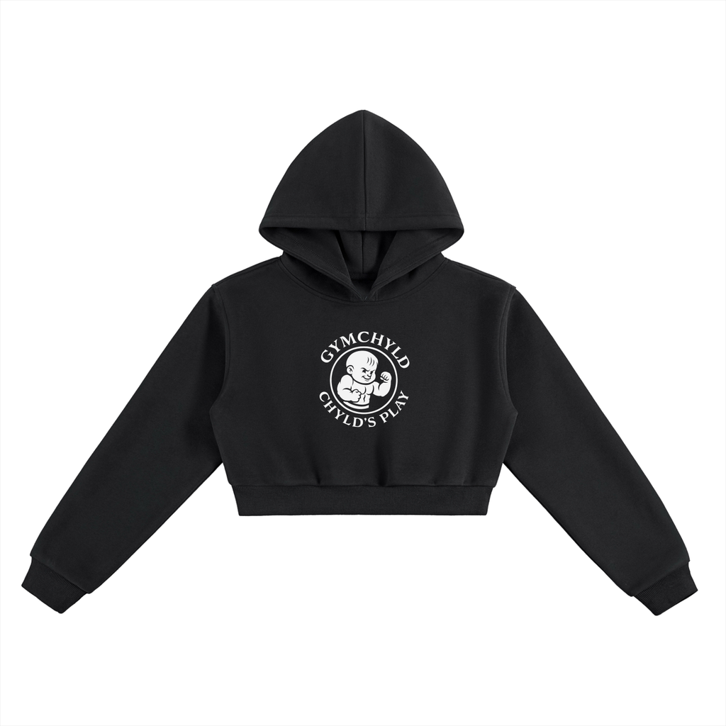 GymChyld "Chyld's Play" Cropped Hoodie