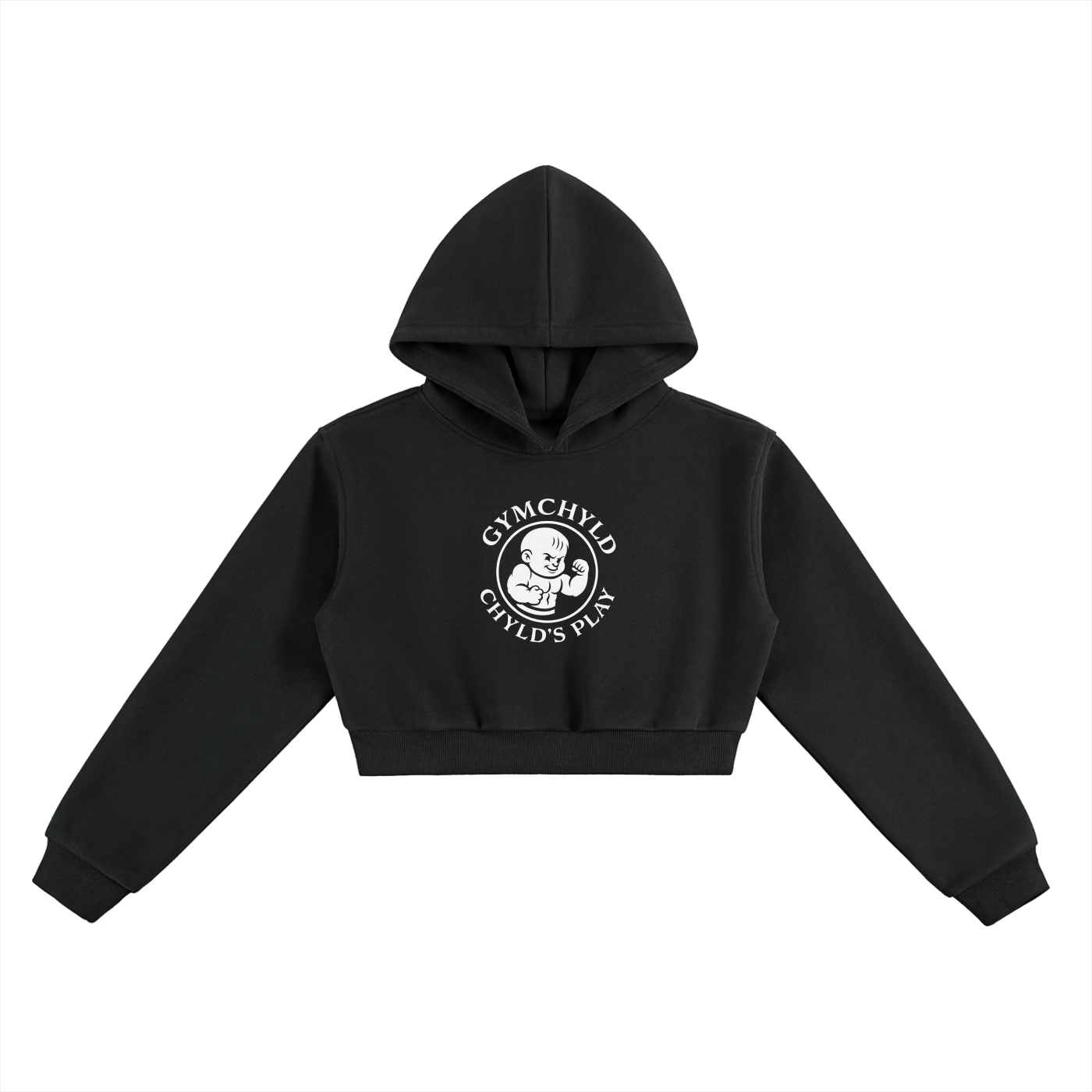 GymChyld "Chyld's Play" Cropped Hoodie