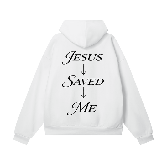 Jesus Saved Me Hidden Pocket Fleece Hoodie