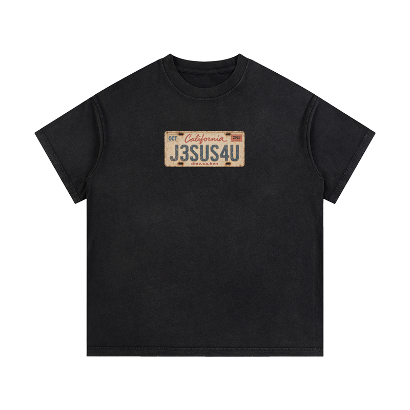 Jesus License Plate T-Shirt